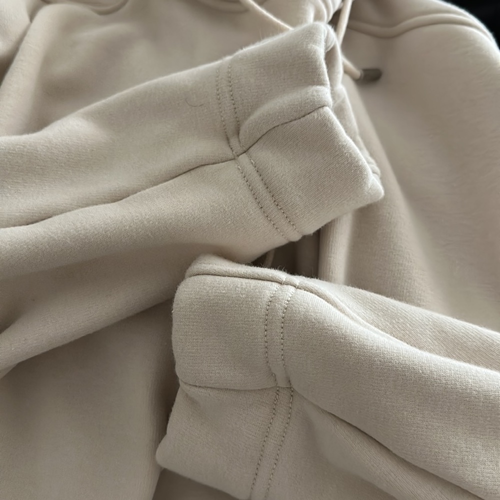 Beige Oversized Hoodie